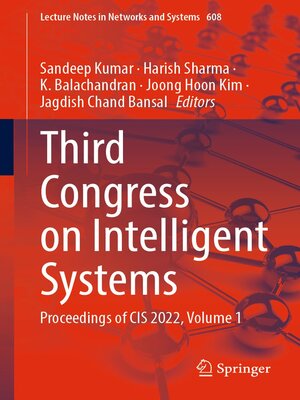 cover image of Third Congress on Intelligent Systems